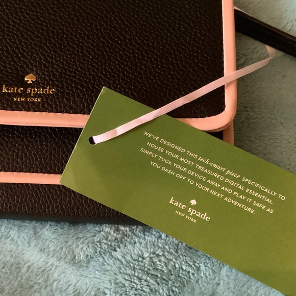 ♠️NWT kate spade Black Leather Crossbody♠️ - Picture 2 of 8